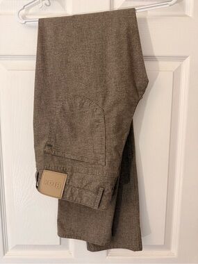 NWOT Brax Men's Brown houndstooth cotton oants